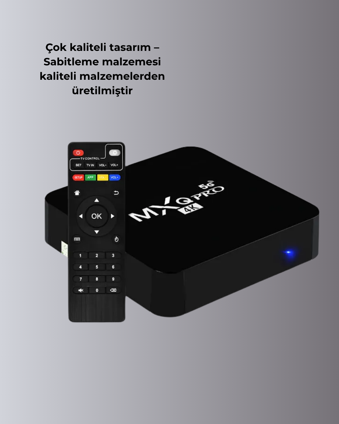 4K Android TV Box – 2GB RAM 16GB ROM, Hızlı Wi-Fi Bağlantılı Akıllı Medya Kutusu