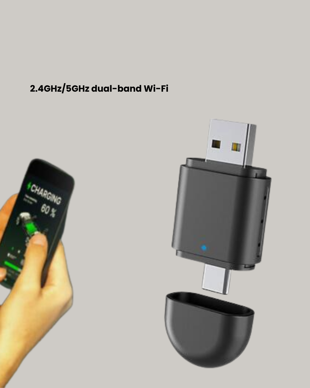 Kablosuz CarPlay Adaptörü – Bluetooth 5.4 ve Wi-Fi 6 Teknolojili Tak & Çalıştır Dönüştürücü