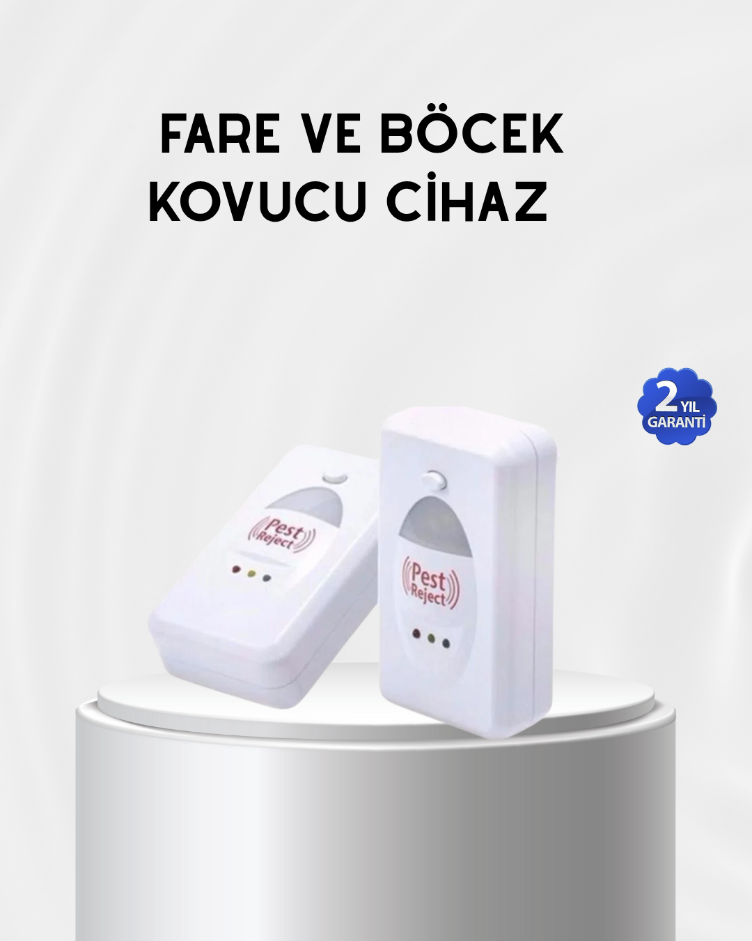 Fare, Sivrisinek ve Böcek Kovucu Ultrasonik Cihaz – Güvenli ve Kimyasalsız Çözüm