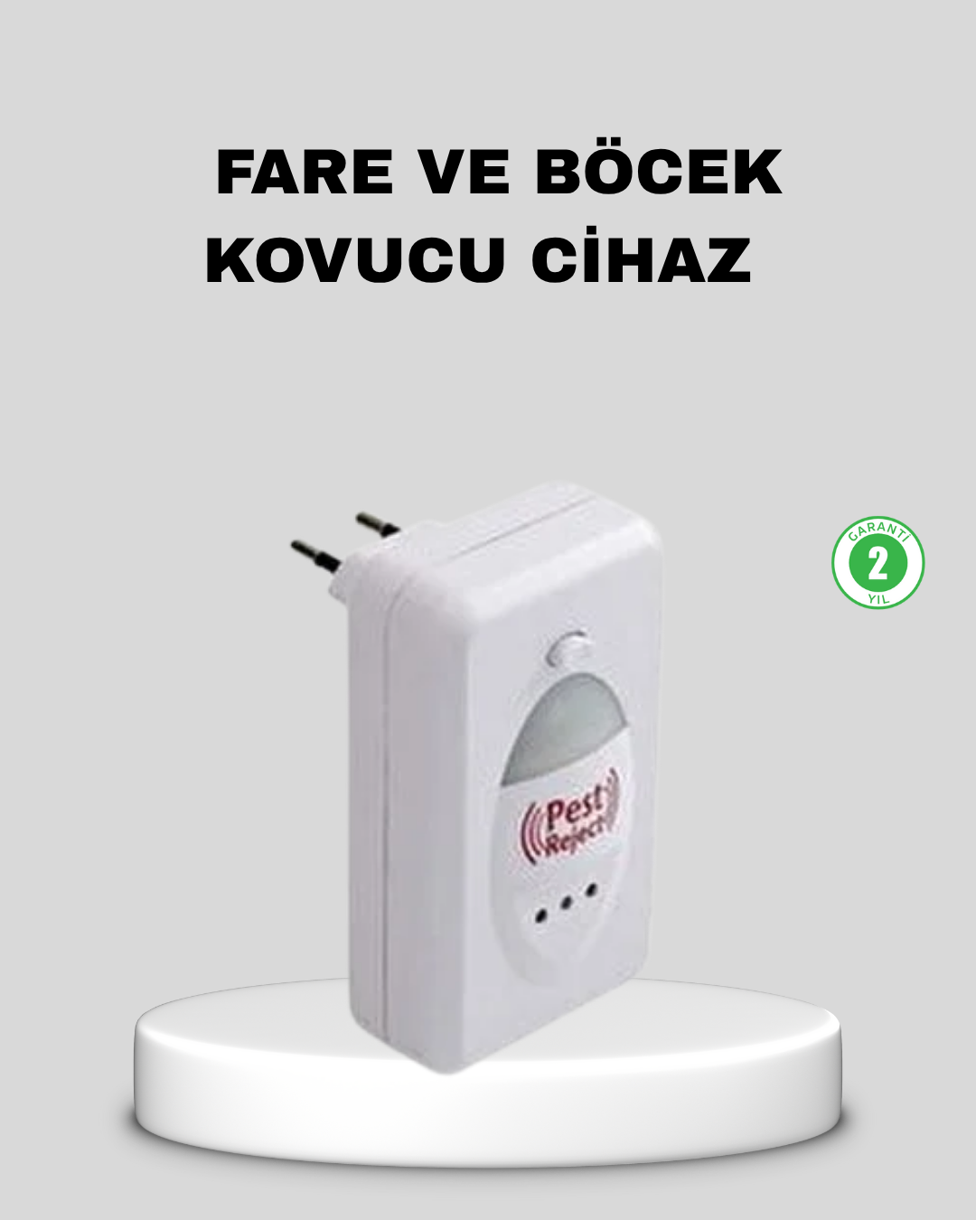 Ultrasonik Haşere Kovucu Cihaz – Sessiz, Kimyasalsız ve...