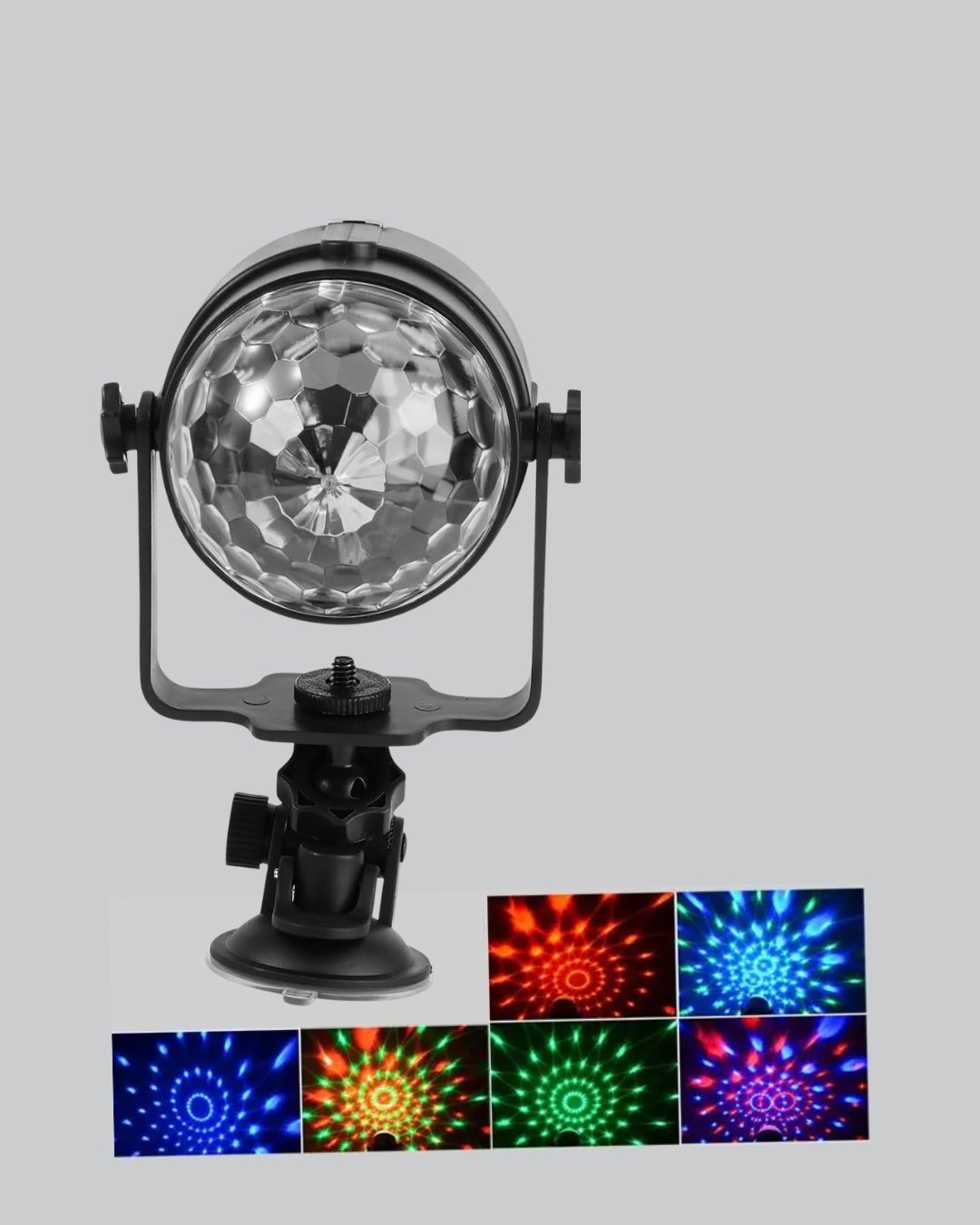 Müzik Ritmine Duyarlı Renkli Disko Topu – 7 Modlu Işıklı Parti Lambası