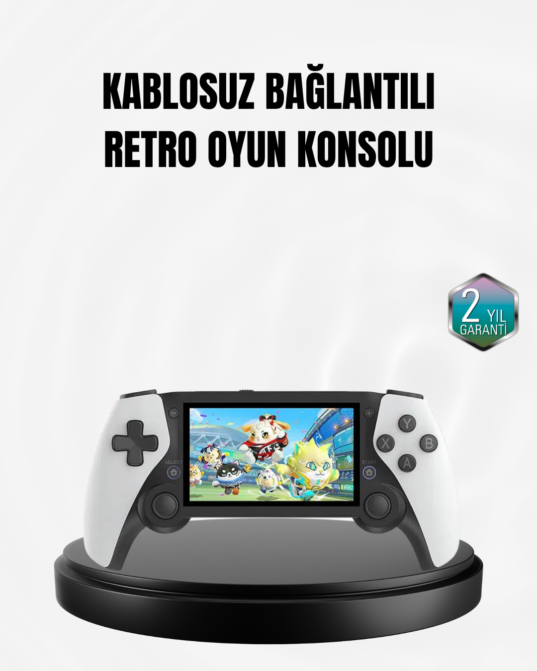 4.3 İnç Ekranlı Retro Oyun Konsolu – 64 GB Hafızalı, Şarjlı ve Multimedya Destekli