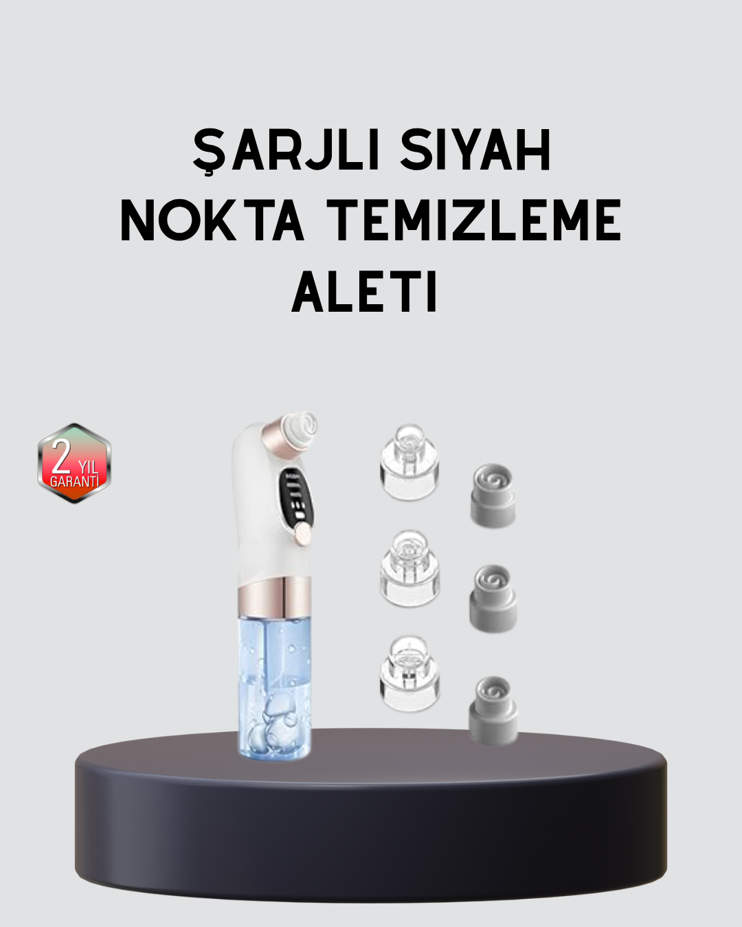 3 Kademeli Vakumlu Gözenek Temizleme Cihazı – Cilt Yenileyici Masaj ve Derin Temizlik