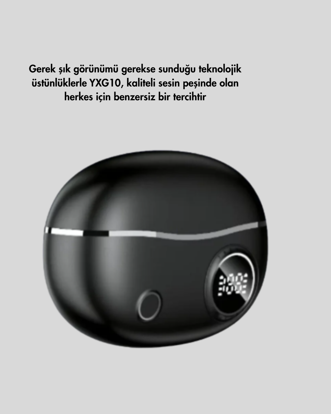 Ergonomik Klipsli Kablosuz Kulaklık – 30 Saat Pil ve Dokunmatik Kontrol Özelliği