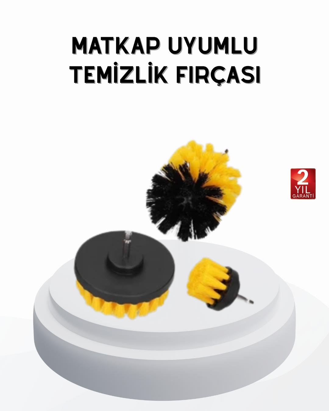 3’lü Matkap Temizlik Fırçası Seti – Banyo, Mutfak ve Araç Jantı İçin Etkili