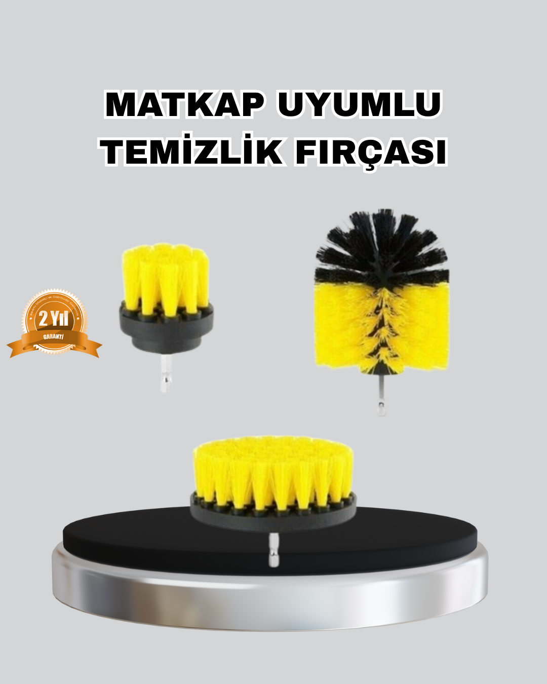 3 Parça Matkap Fırça Temizlik Seti – Her