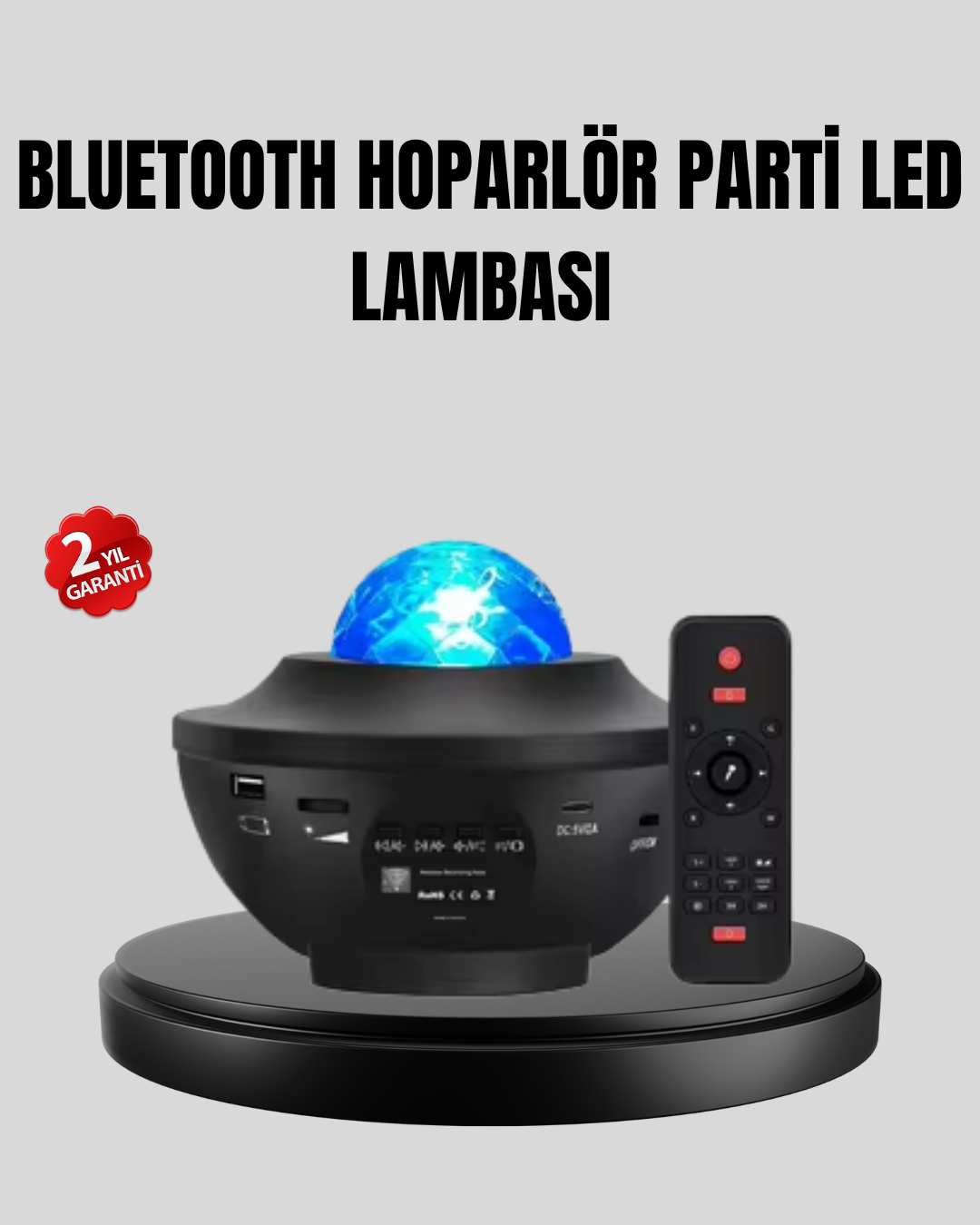 Yıldızlı Projektör Galaxy Efektli Ayarlanabilir Renkli Atmosfer Lambası