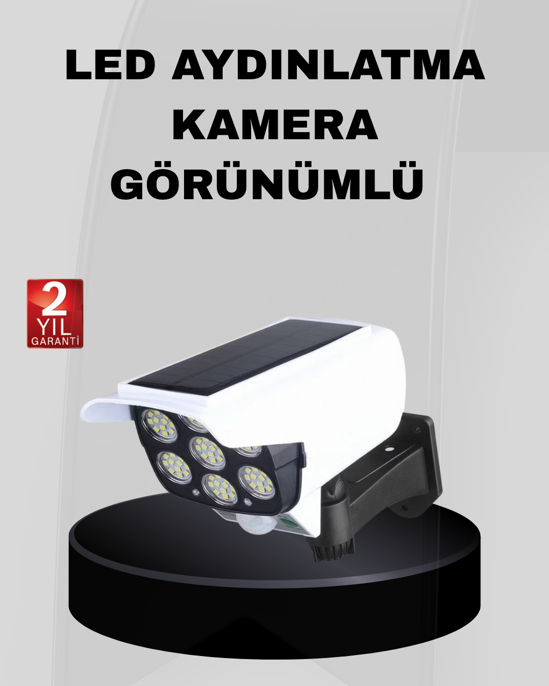 Solar Bahçe Aydınlatması Su Geçirmez IP66 PIR Sensörlü Uzun Çalışma Süreli