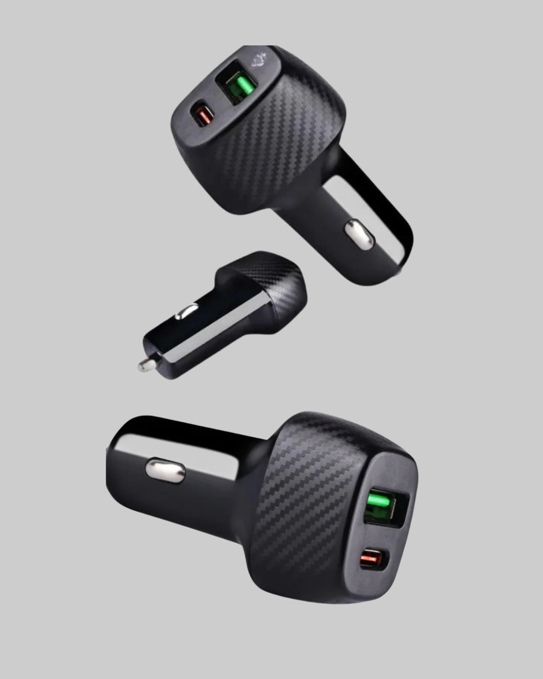 38W Araç Şarj Cihazı Type-C PD USB Hızlı Şarj Çift Port