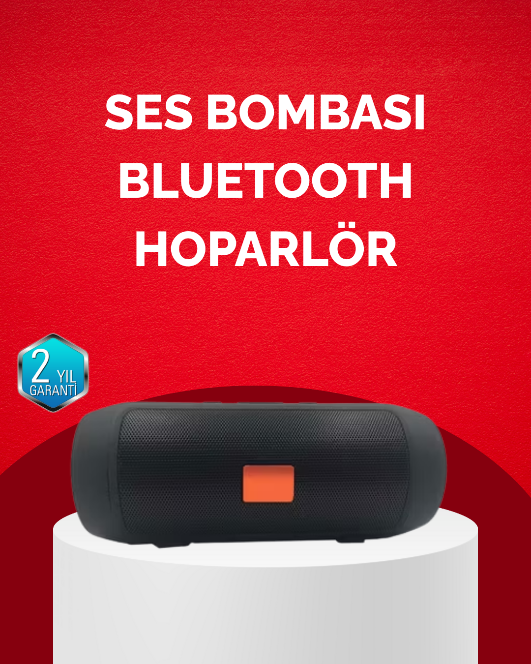 Bluetooth Hoparlör 20W Bass Güçlü Ses USB Flash AUX Destekli