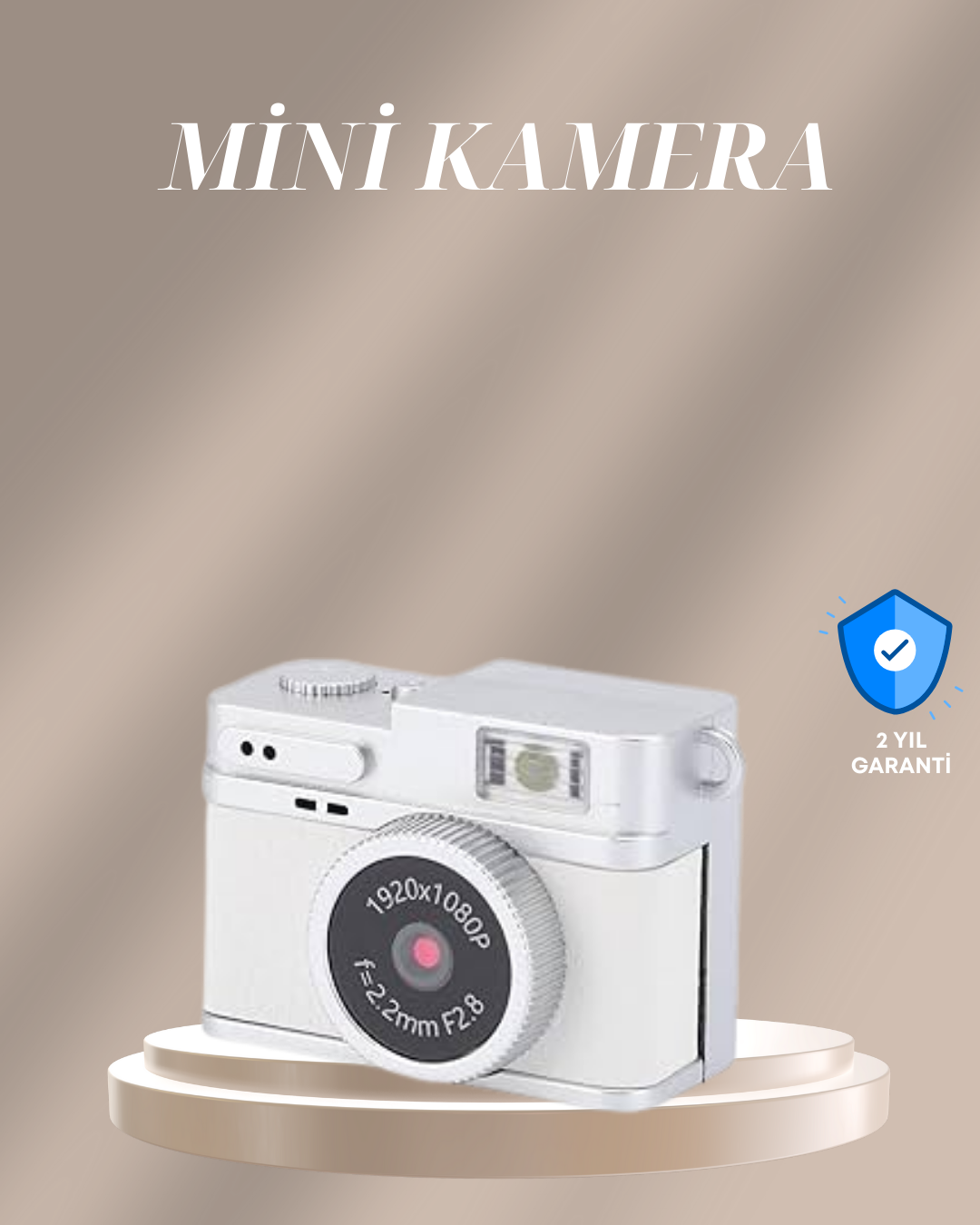 Cep Boy Vintage Dijital Kamera LED Destekli Full HD Video