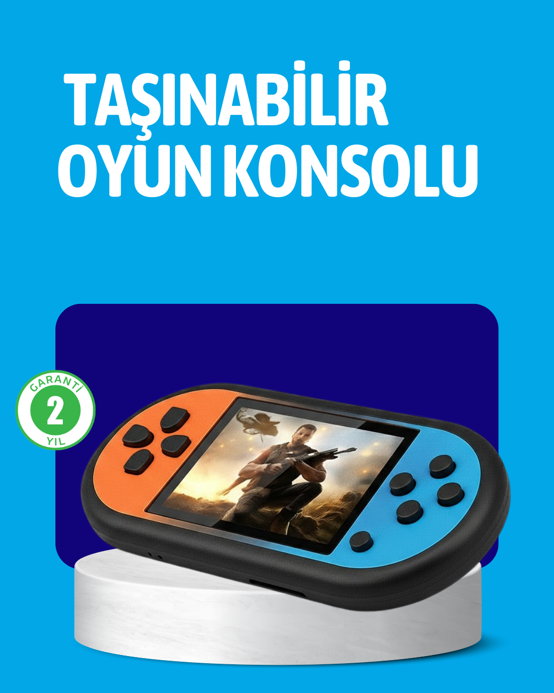 Retro 520 Oyunlu Taşınabilir Konsol HD E