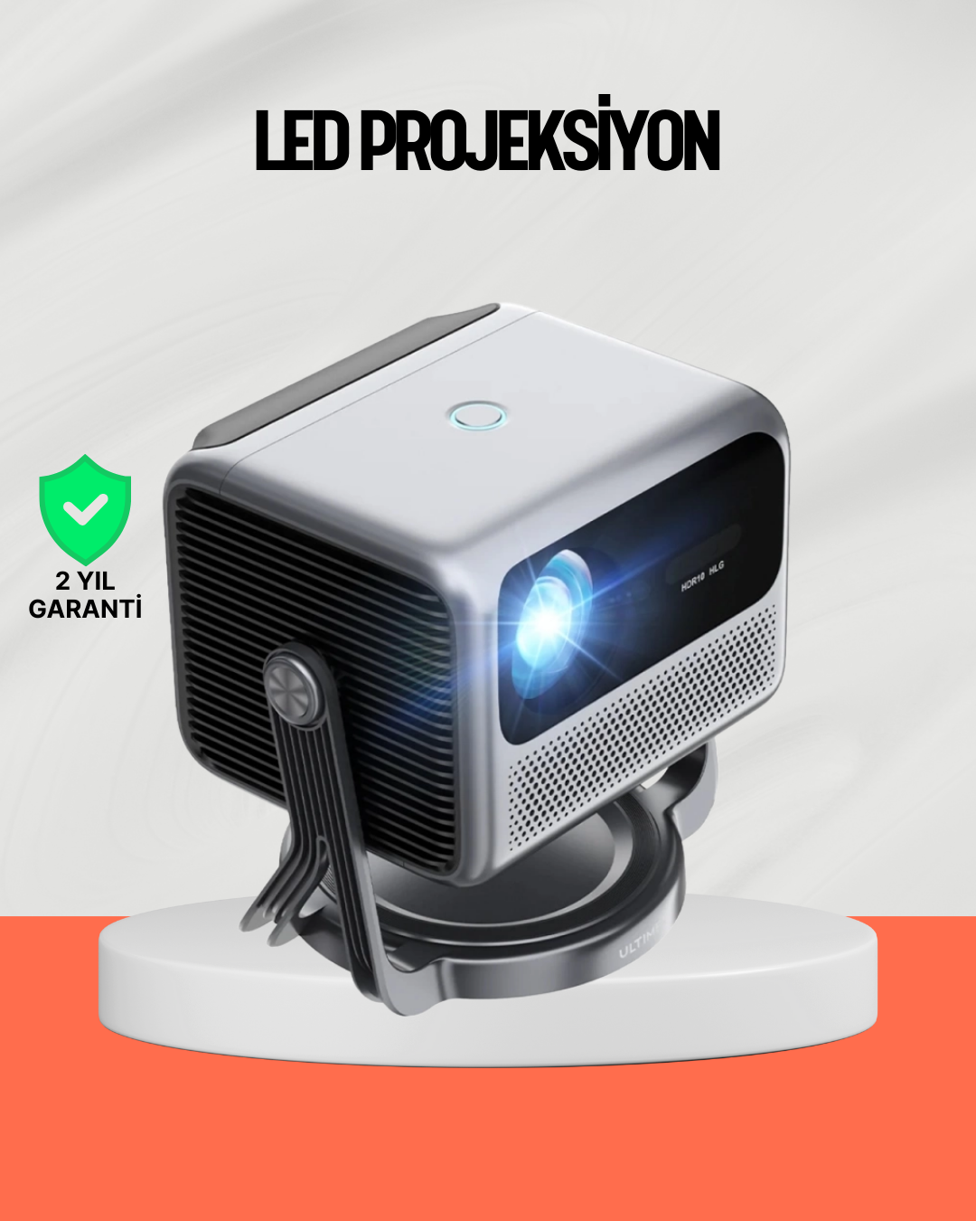Smart Projector Android TV Yüksek Parlaklık Ev Sineması