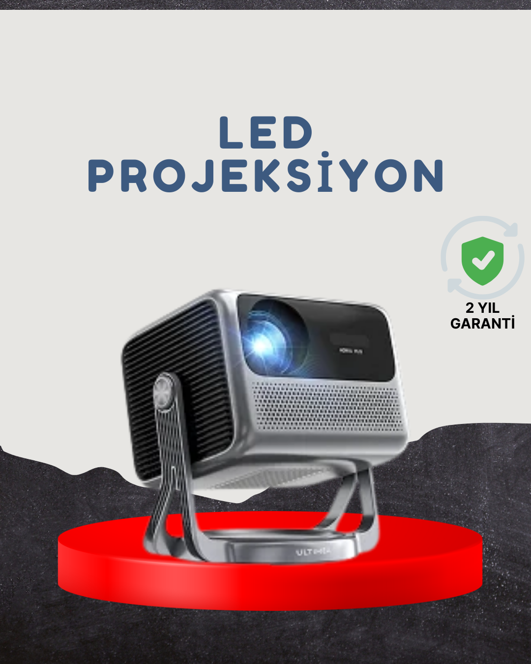 Smart Projector Android TV Dolby Sesli WiFi Bluetooth