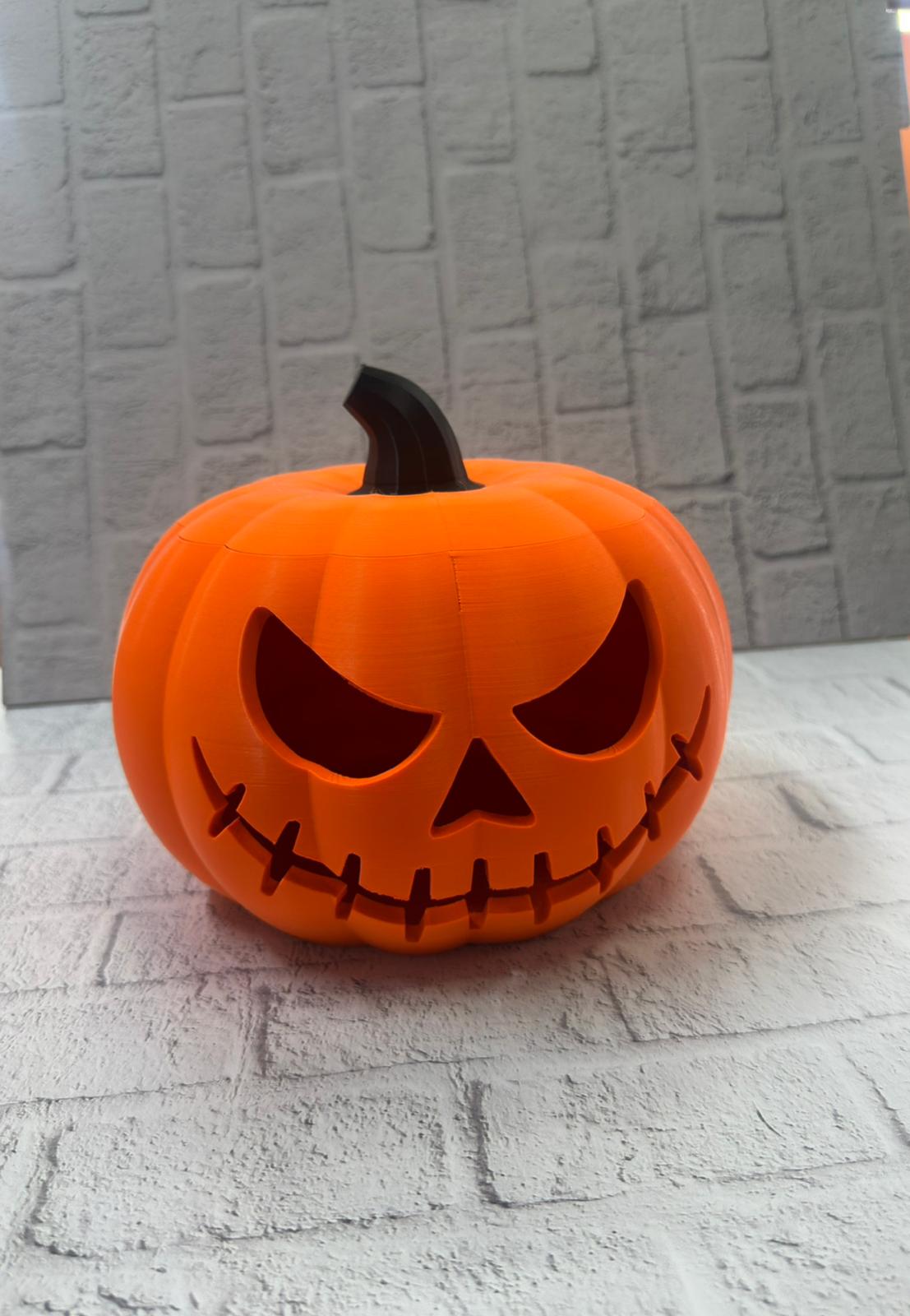 Kapaklı Balkabağı Dekor Kutusu 21×15 cm Halloween Temalı Saklama