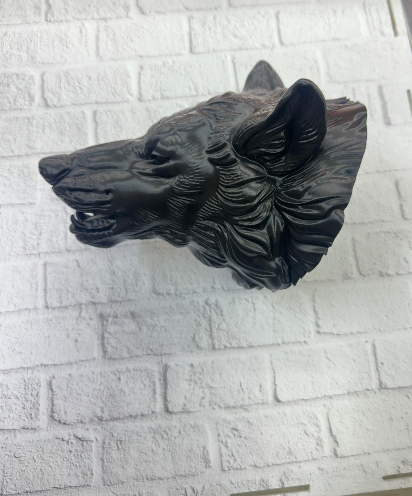 Siyah Ayı Figürü Duvar Dekoru Asılabilir Hediyelik Heykel 25x19 cm