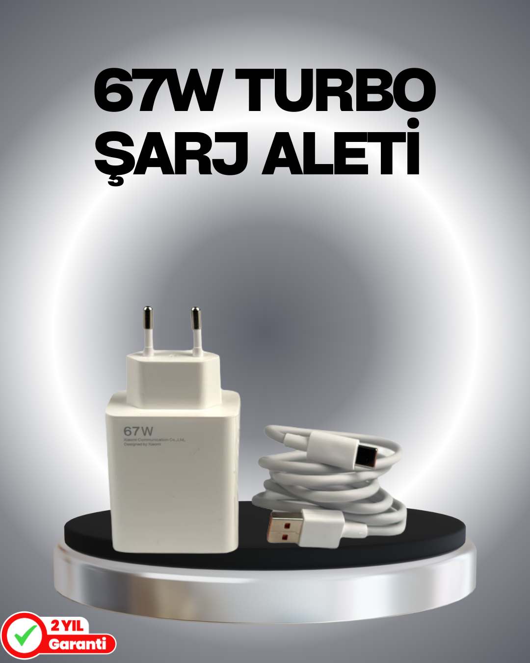 67 Watt Güvenli Hızlı Şarj Adaptörü Samsung M31 M33 M51 Uyumlu