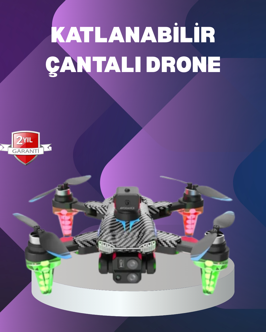 Katlanabilir Drone 1080P Kamera Full HD Çekim Hafif ve Taşınabilir
