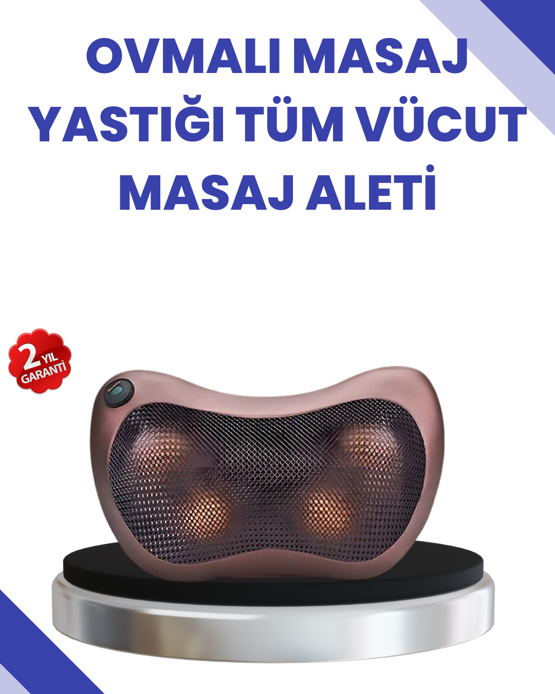 8 Toplu Derin Yoğurma Masaj Yastığı Ev ve Araç Kullanımına Uygun