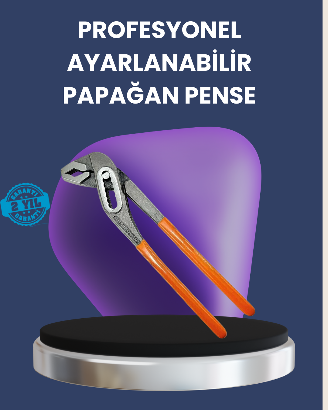 Ayarlanabilir Papağan Pense Çelik Gövde Profesyonel Kurbağacık