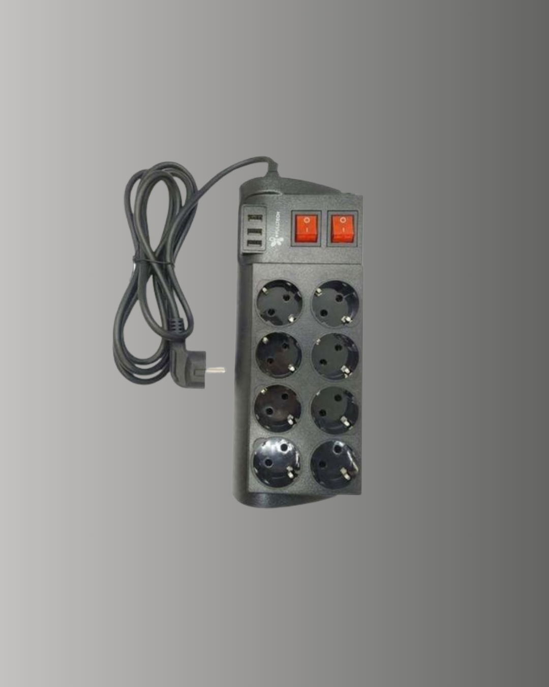 2 Metre Güçlü Çoklu Priz 8 Soket