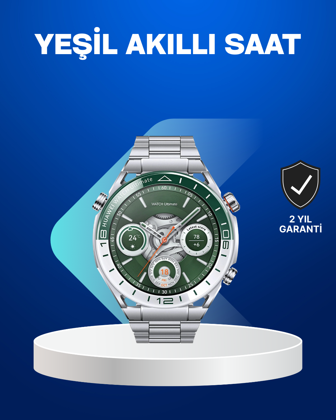 Akıllı Saat Amoled Ekranlı Harita Gösterimli Sağlık ve Spor Takipli