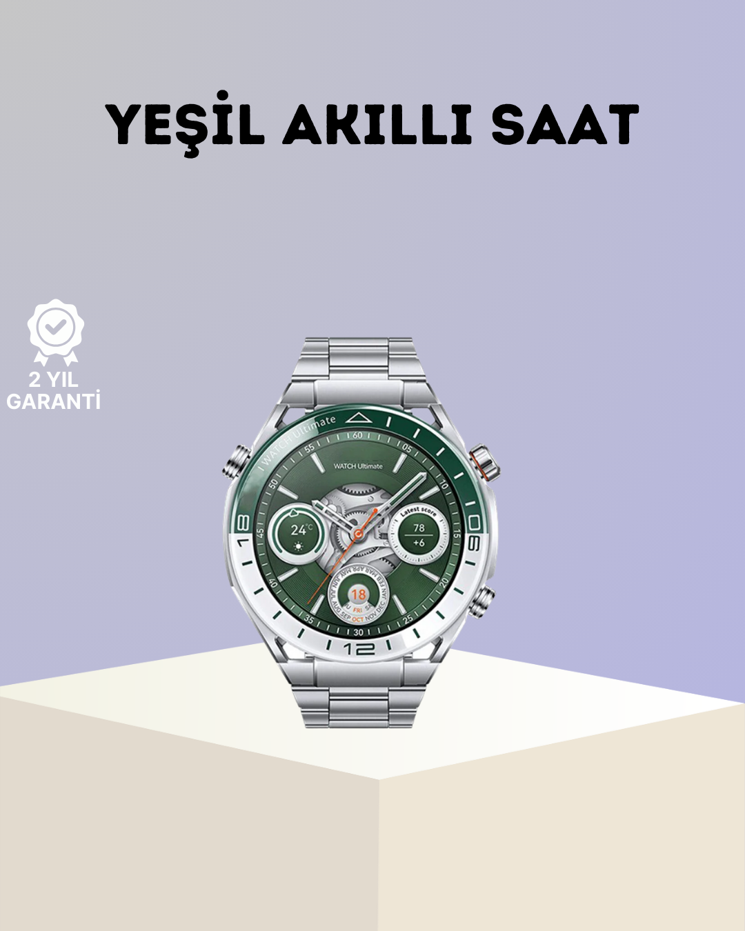 Premium Amoled Akıllı Saat GPS Harita Desteği Bluetooth Arama Sağlık Takipli