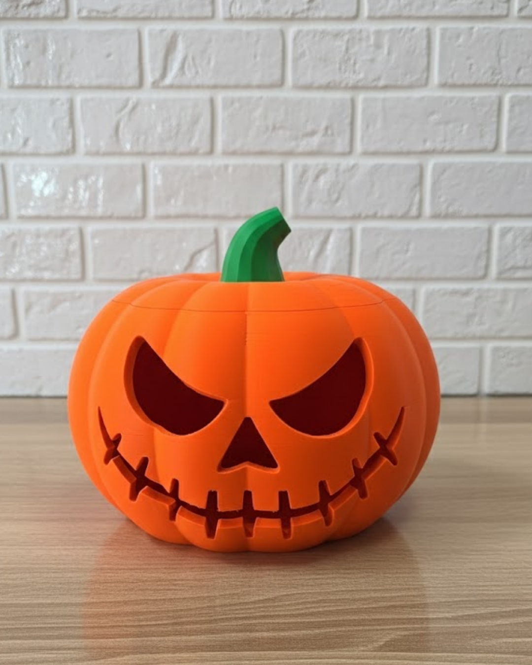 23×15 cm Korku Temalı Balkabağı Biblo Dekoratif Ev Ofis Süs Eşyası