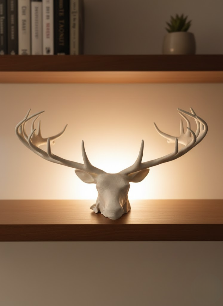 25 cm Estetik Geyik Figürü Şık Ev Ofis Dekorasyonu