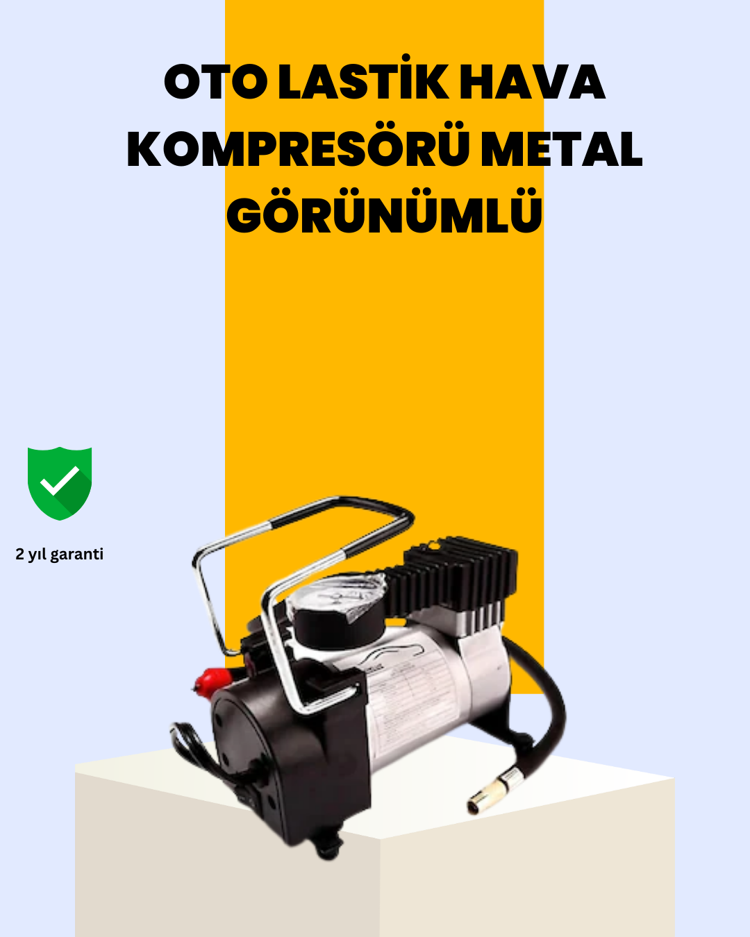 Araç Çakmak Girişli Metal Hava Kompresör