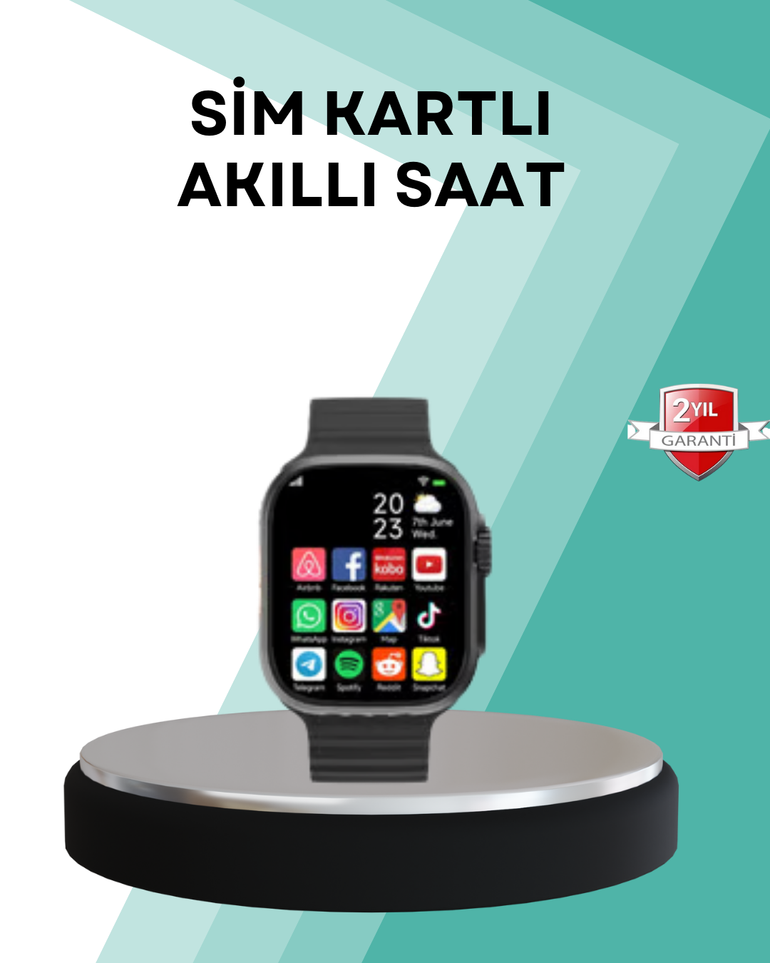 Uyku Takipli GPS’li SIM Kart Destekli Akıllı Saat