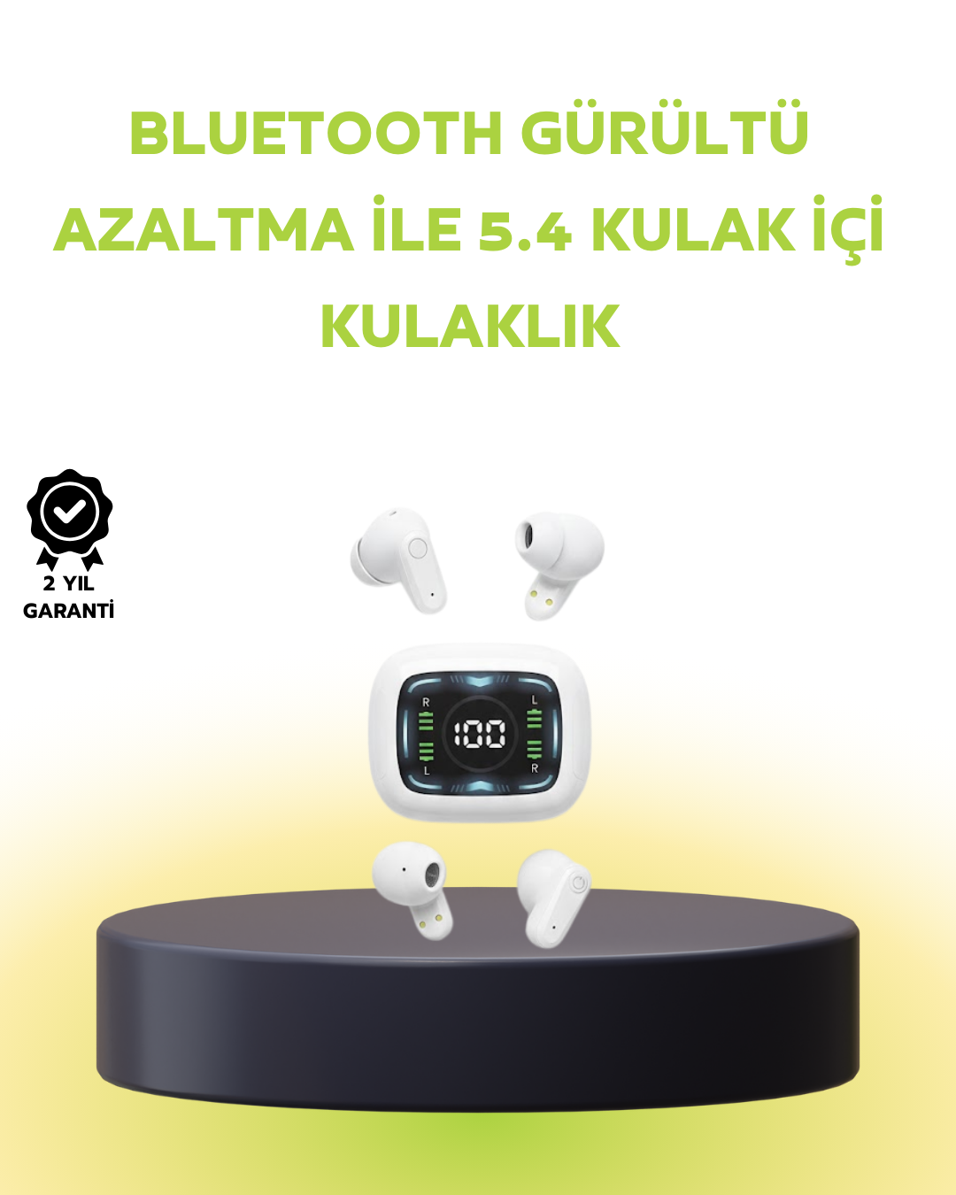Uzun Bekleme Süreli Bluetooth Kulaklık Kablosuz Bağlantı