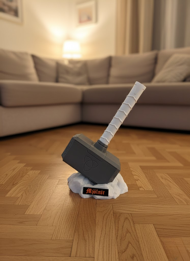 Thor’un Çekici Dekoratif Süs Güçlü ve İkonik Tasarım 20x34 cm