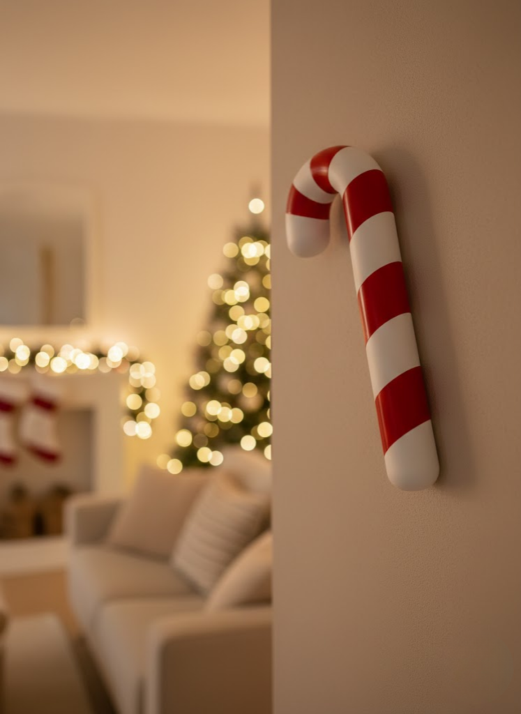 Dekoratif Yılbaşı Şekeri Yerde Biblo Salon Dekoru 13x34 cm