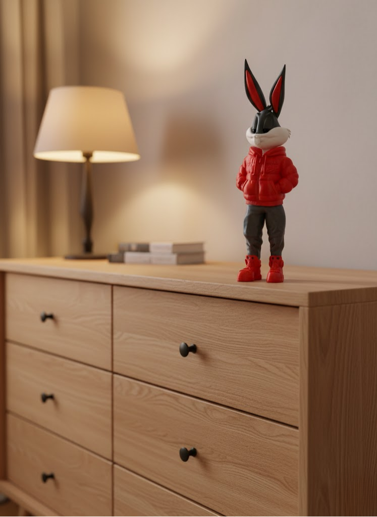 Bugs Bunny Büyük Boy Figür 10×34 cm Salon Dekoru
