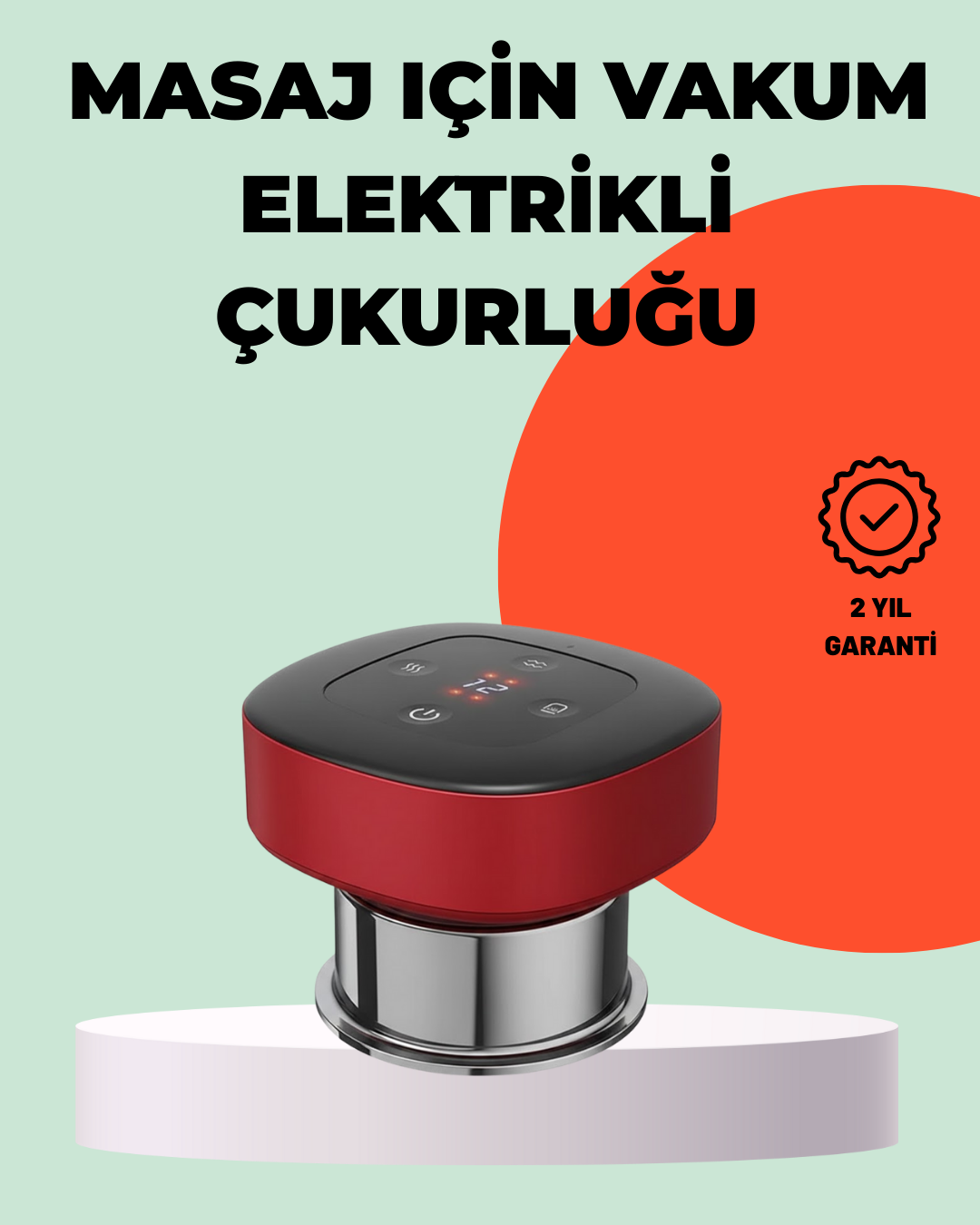 Taşınabilir Elektrikli Kupa Terapisi Masaj Cihazı Boyun Sırt Bacak