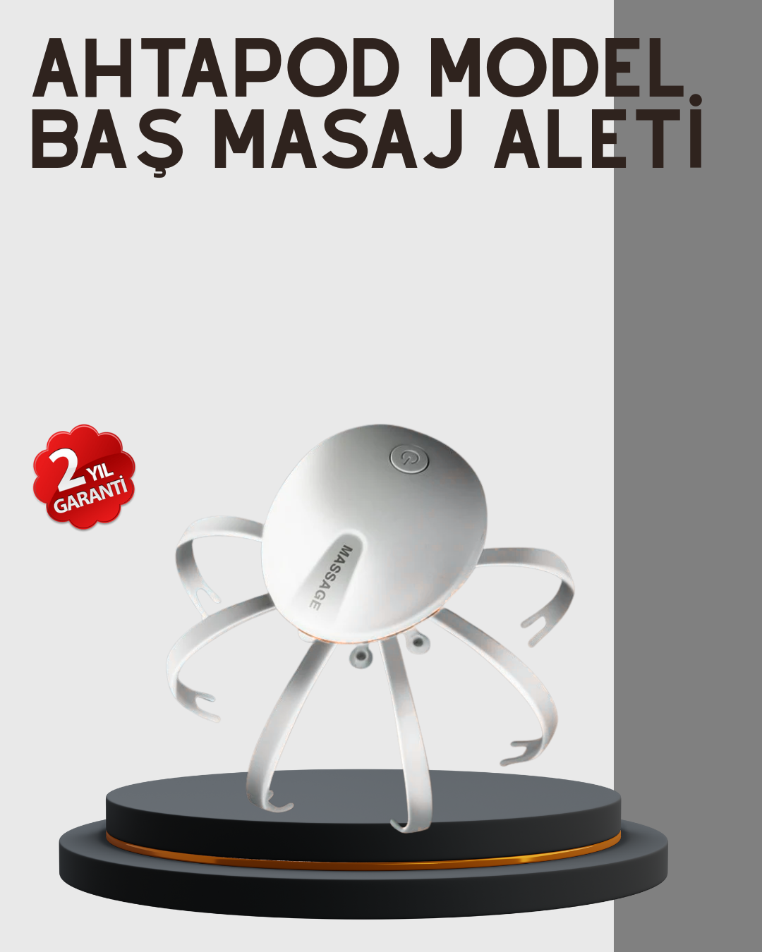 Kafa Derisi Masaj Aleti USB-C Şarjlı Rahatlatıcı ve Canlandırıcı Masaj