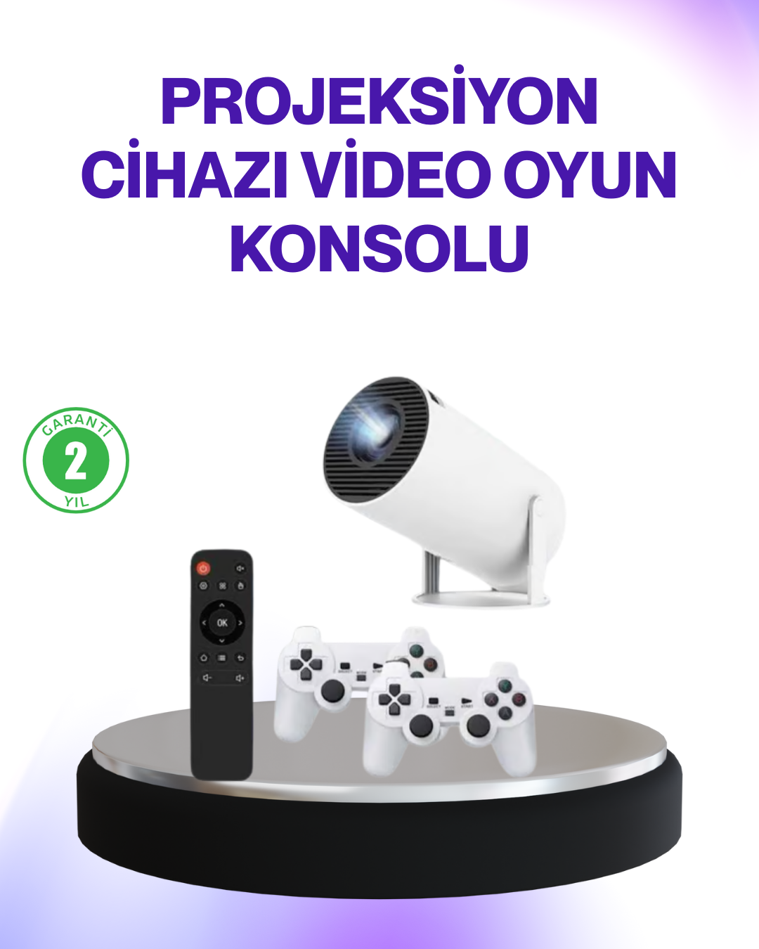 2.4G Kablosuz Destekli Oyun ve Film Projeksiyonu Ev Kullanımı İçin