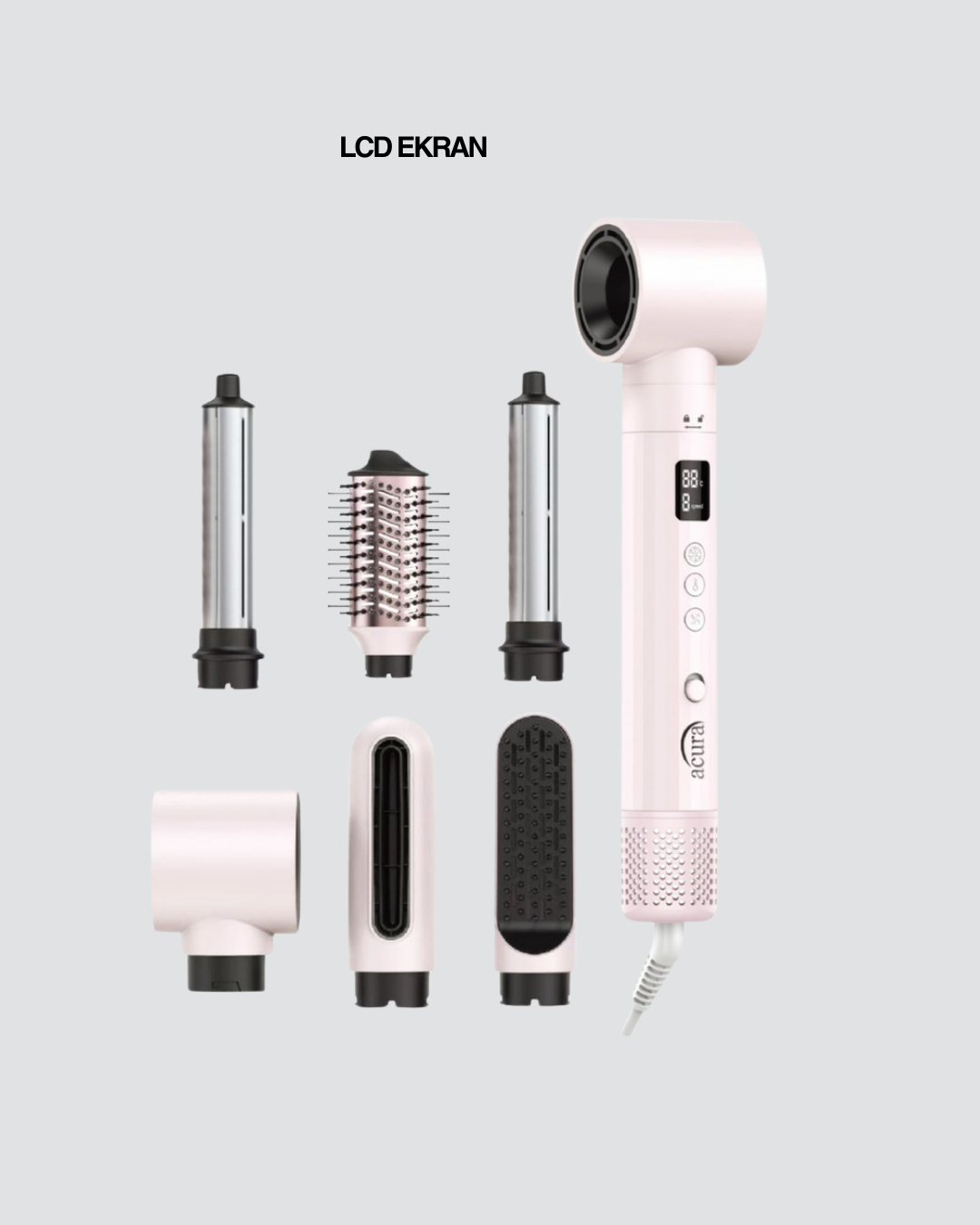 Negatif İyon Teknolojili 6-in-1 Profesyonel Saç Şekillendirici