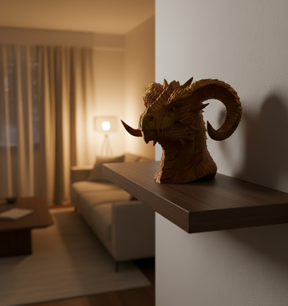 Dekoratif Gold Ejderha Heykeli Koleksiyonluk Fantastik Tasarım