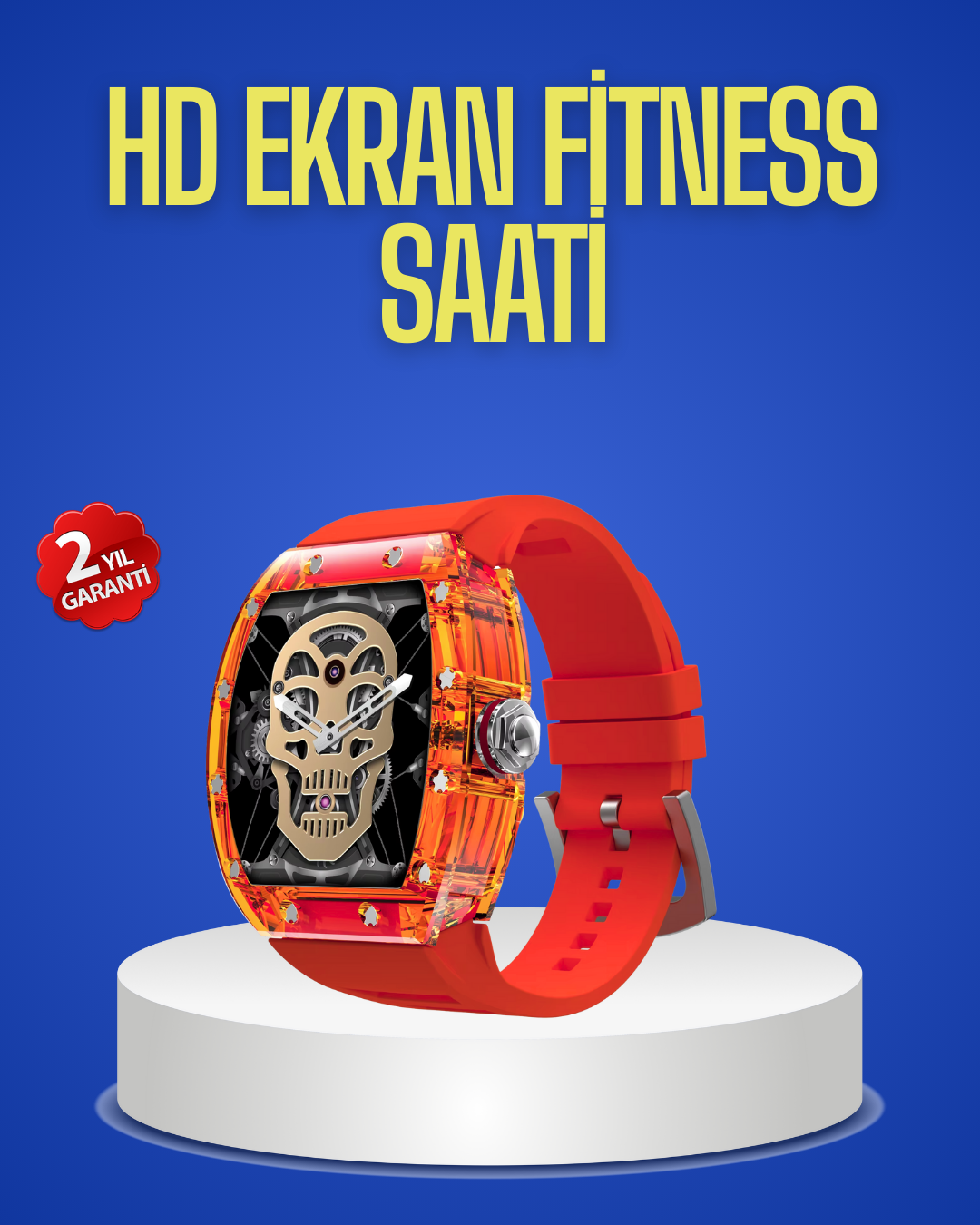 Şeffaf Tasarımlı Akıllı Saat Dokunmatik Ekranlı