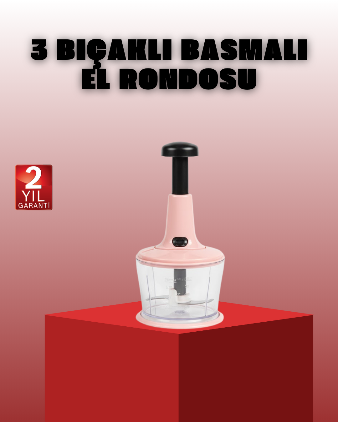 Manuel Sebze Rondosu Pratik Bas Kes Doğrayıcı