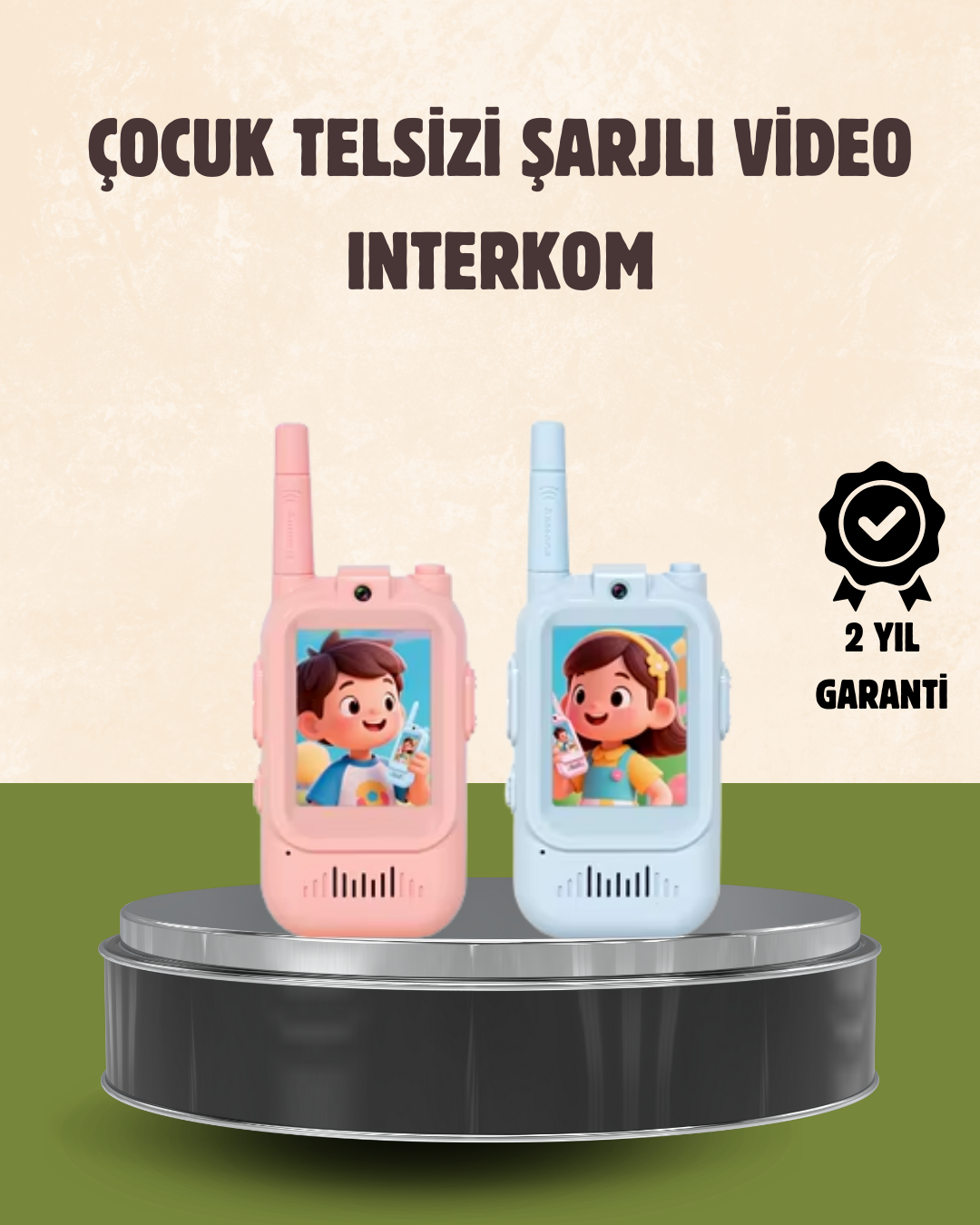 Görüntülü Walkie Talkie Çocuklar İçin Video İnterkomlu Oyuncak