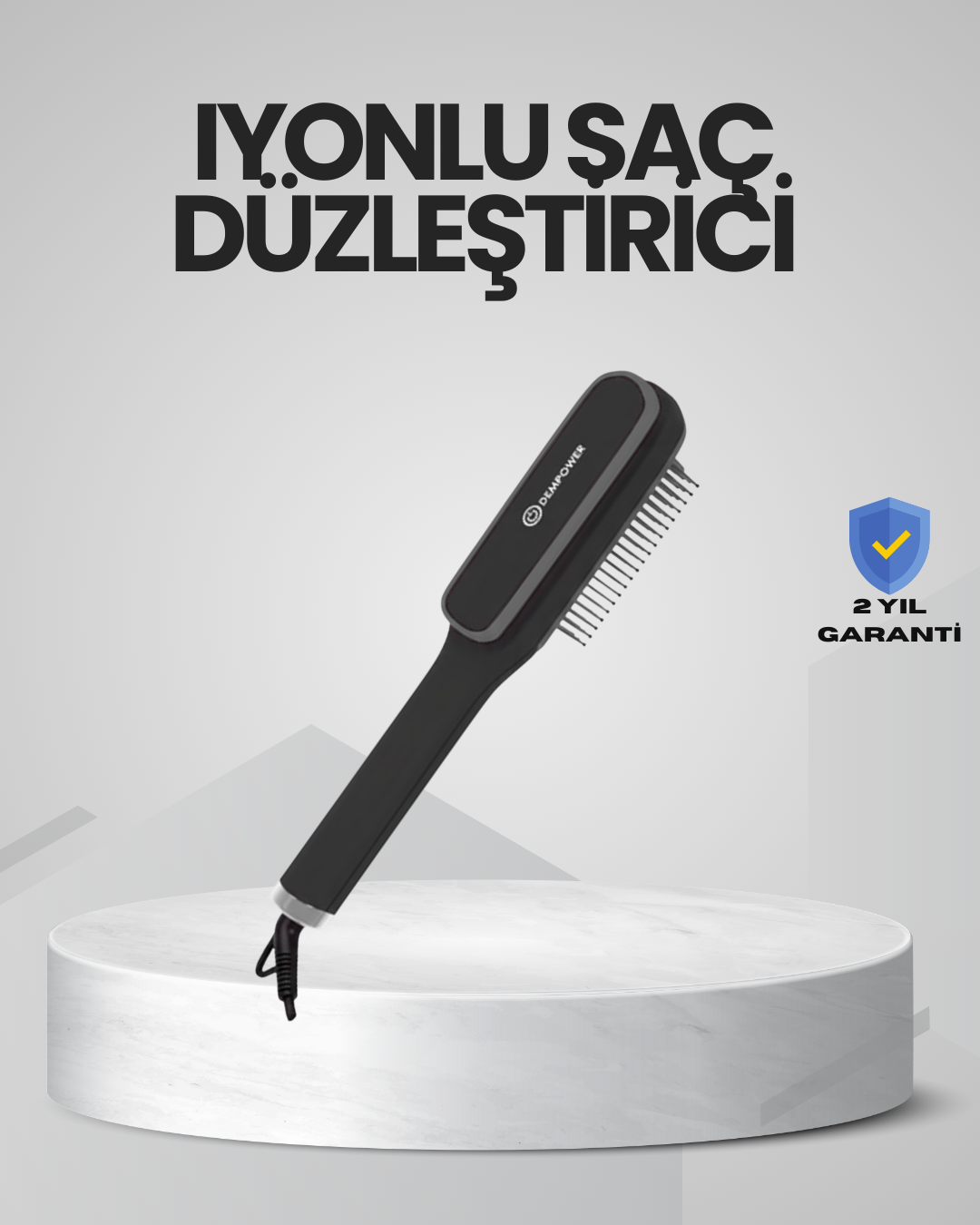 Hızlı Isınan İyonlu Saç Düzleştirici Tarak Pratik Kullanım