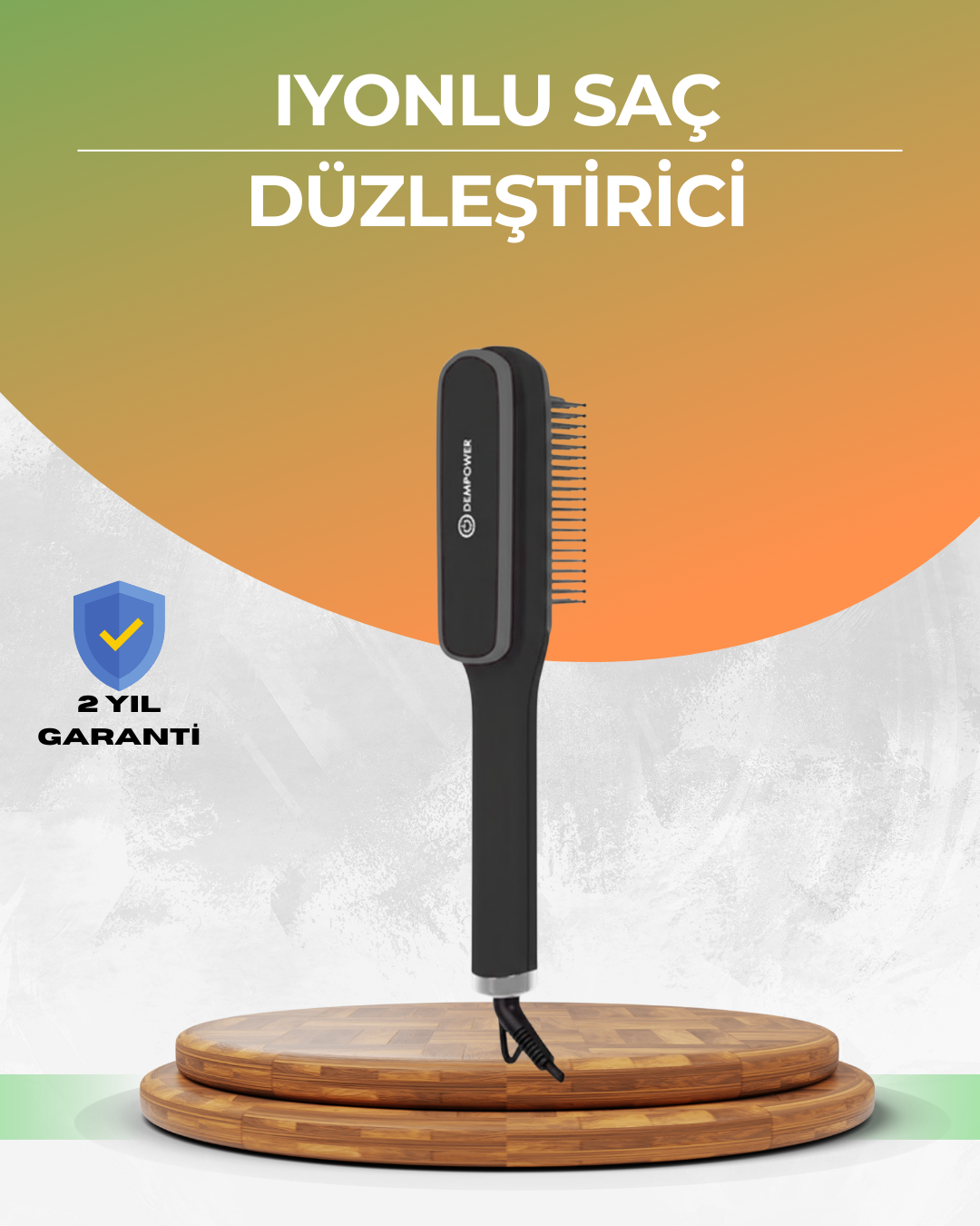 Otomatik Kapanmalı Saç Düzleştirici Tarak Elektriklenme Önleyici