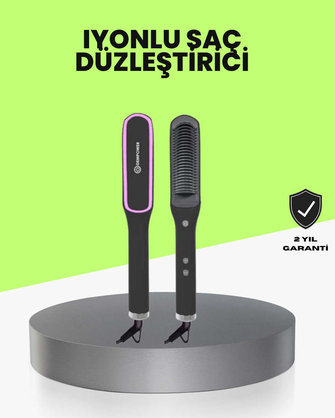 Ayarlanabilir Isılı Saç Düzleştirici Tarak İyon Teknolojili