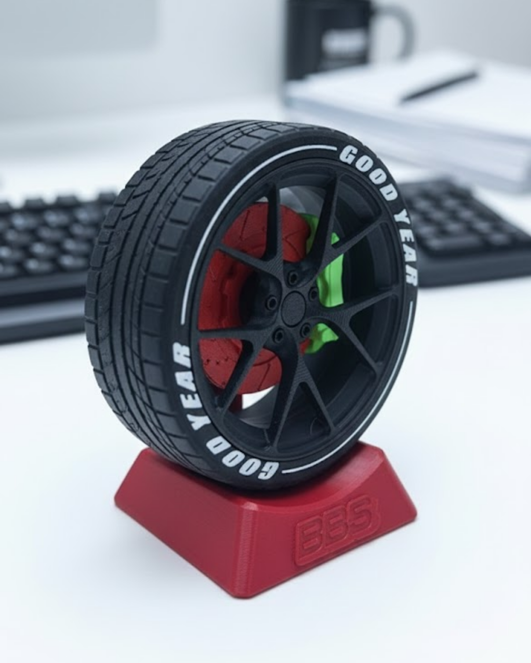 Otomobil Jant Görünümlü Ofis Masa Dekoru Hediye Seçeneği