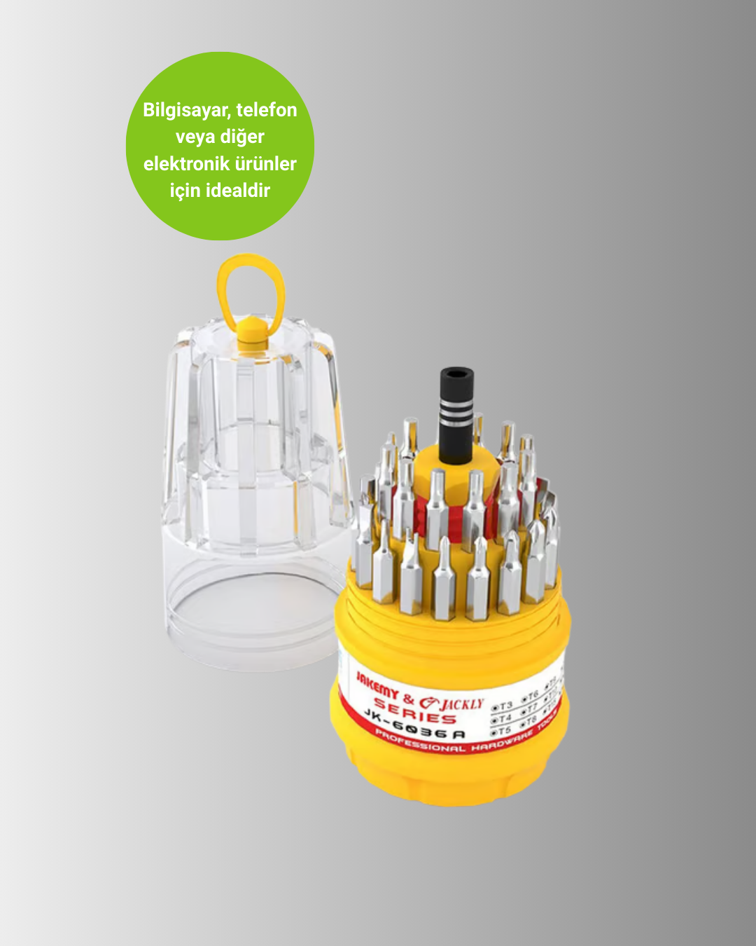 Kompakt Tornavida Seti Elektronik Cihaz Tamiri İçin