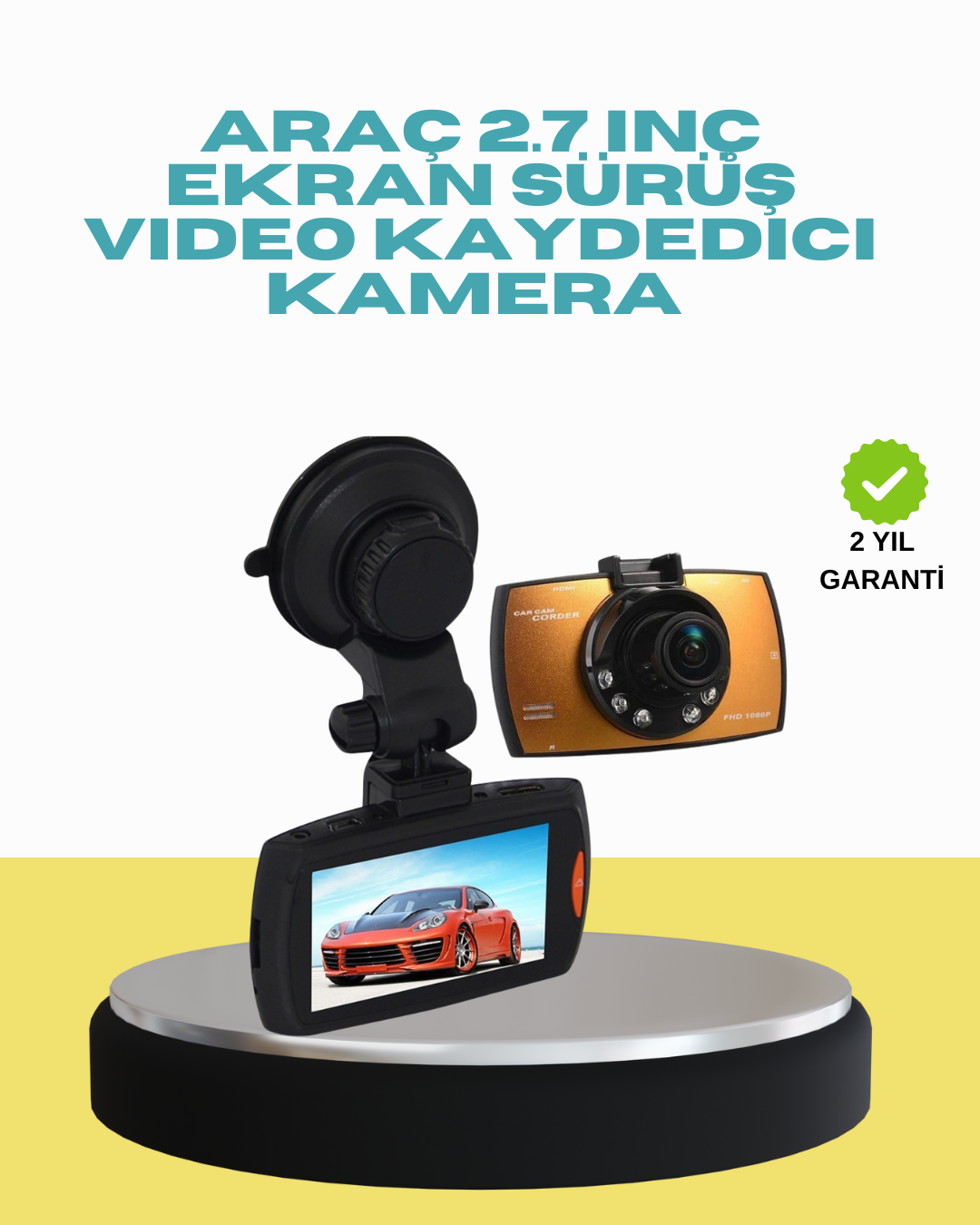 Araç İçi Güvenlik Kamerası Hareket Algılamalı HD DVR
