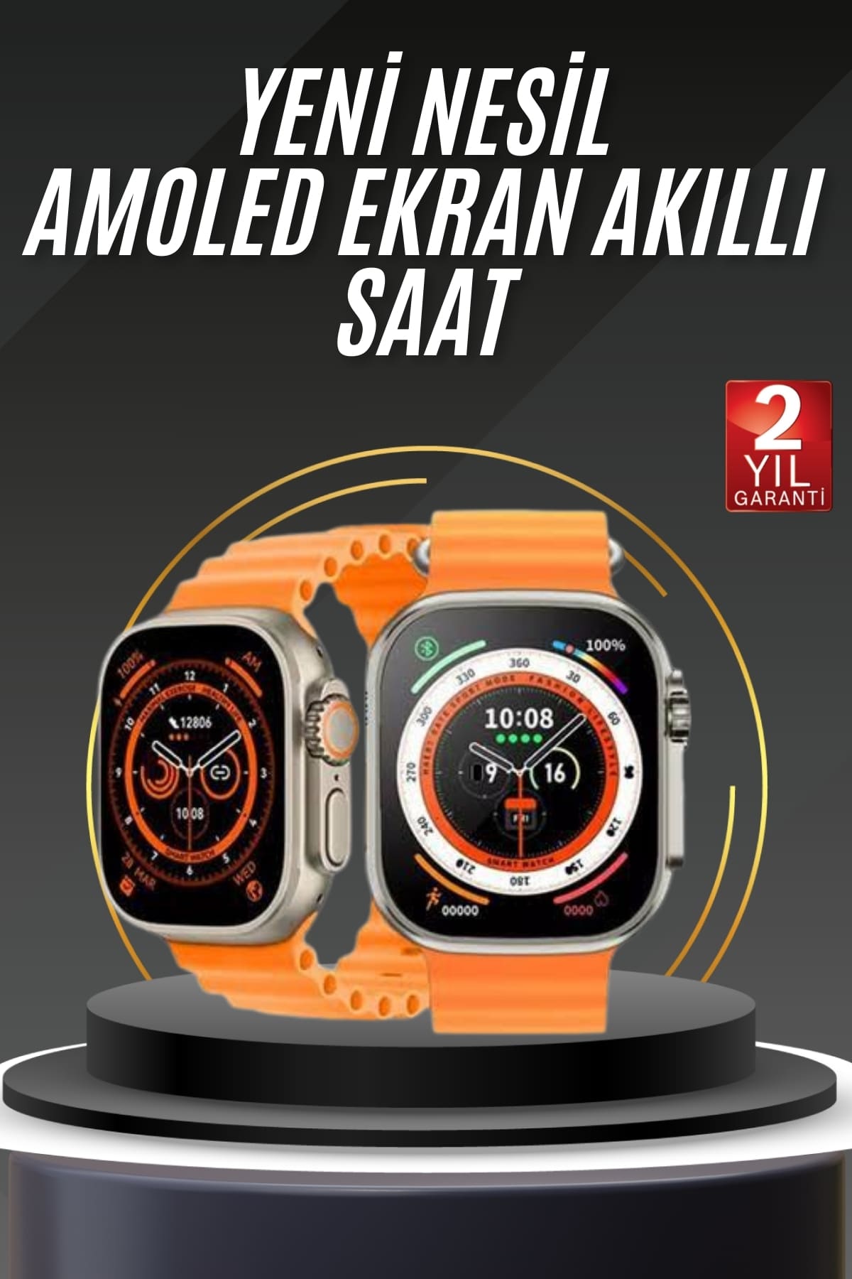 Akıllı Saat Android ve İOS Uyumlu 49 MM NFC Özelliği GP...